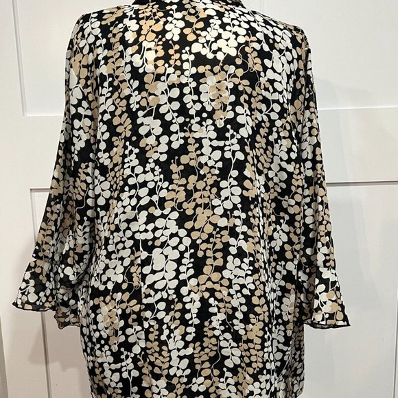 Club Z Collection Womens Plus Size Blouse Tank Top Yellow Black XL 1X - Picture 6 of 9